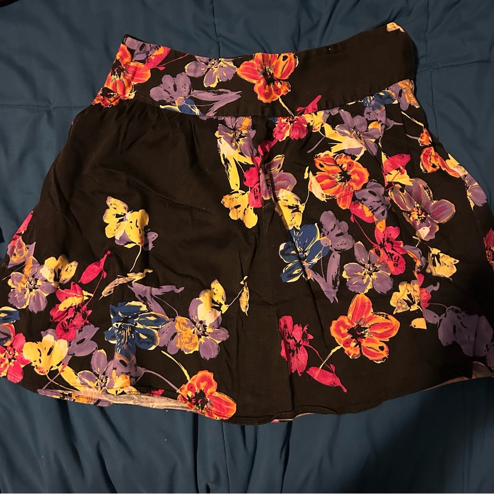 Candie's Pink and Orange Mini Skater Skirt